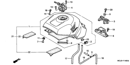  Kraftstofftank (cbr900rry,1/ Re1)