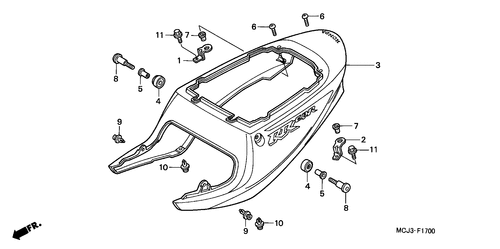  Capo Trasero (cbr900rry,1/ Re1)