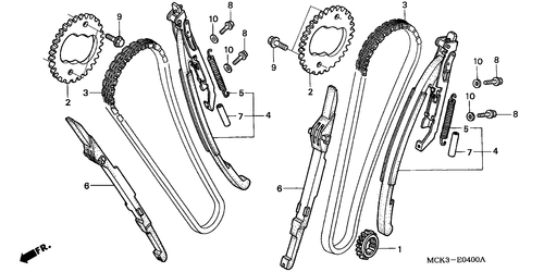  Nockenwellenkette/ Spannvorrichtung