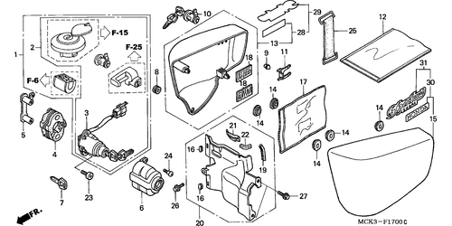  Side Cover/ Key Set