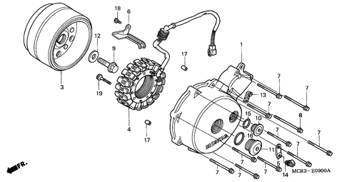  Left Crankcase Cover/  Generator