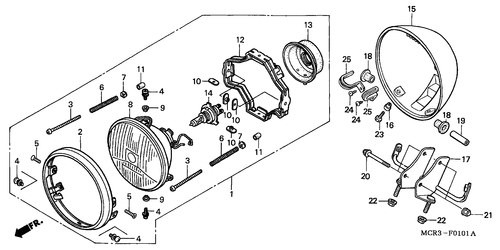  Projecteur (cm)