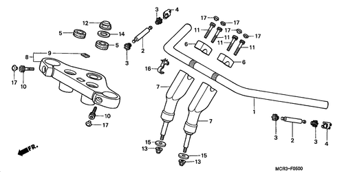  Handle Pipe/ Top Bridge