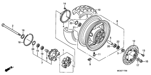  Rear Wheel