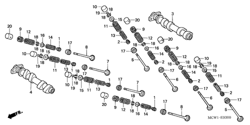  Camshaft/ Valve (front)