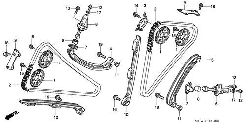  Nockenwellenkette/ Spannvorrichtung