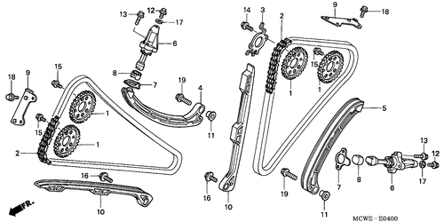  Nockenwellenkette/ Spannvorrichtung