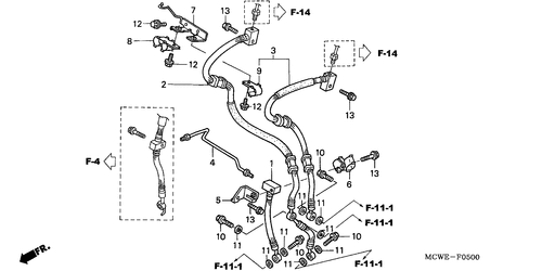  Durite Frein Avant (vfr800)