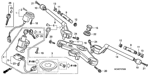  Handle Pipe/ Top Bridge