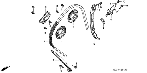  Nockenwellenkette/ Spannvorrichtung