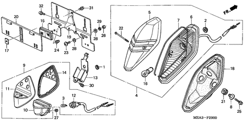  Taillight (cm)