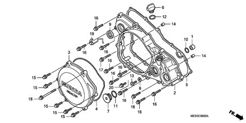  Rechts Crankcase Cover