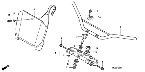  Handle Pipe/ Top Bridge (crf450r2,3)