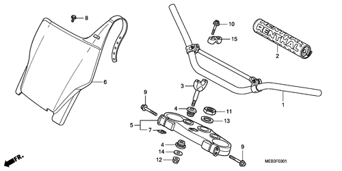  Rohrgriff/ Obere Bruecke (crf450r4,5,6,7)