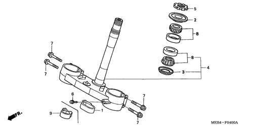  Steering Stem (crf450r2,3,4,5,6,7)