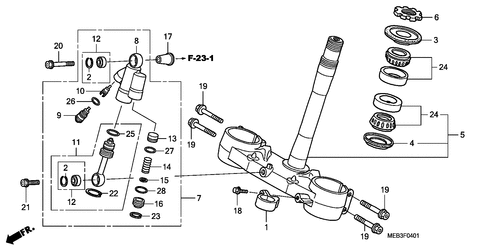  Vastago De Direccion (crf450r8)
