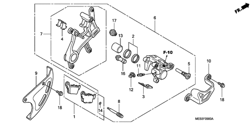 Rear Brake Caliper