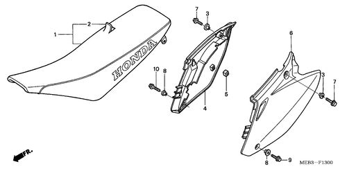  Sitz/ Seitenabdeckung (crf450r2,3,4)