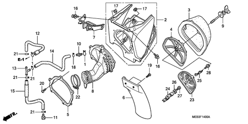  Air Cleaner (crf450r2)