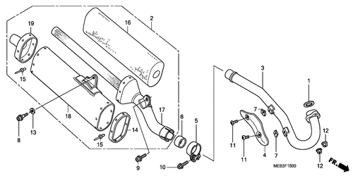  Abgas-schalldämpfer (crf450r2-cm)