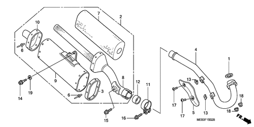  Silenciador De Escape (crf450r3-cm)