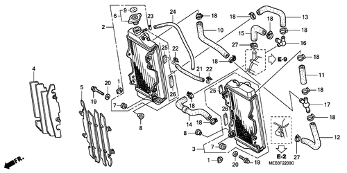  Radiator (crf450r2,3,4)
