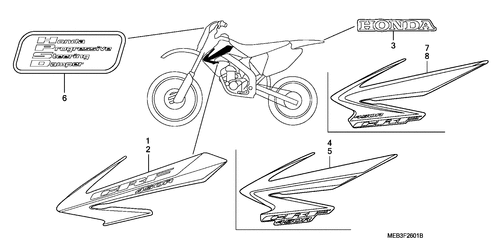  Marke (crf450r6,7,8)