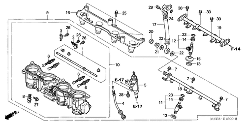  Drosselklappengehäuse (cbr600rr3/ 4)
