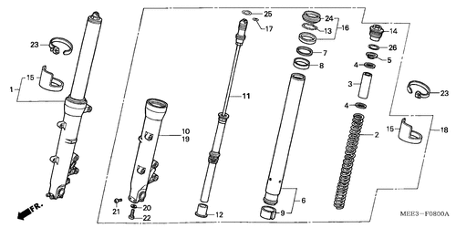  Gabel, Vorne (cbr600rr3/ 4)