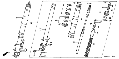  Front Fork (cbr600rr5/ 6)