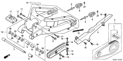  Schwinge (cbr600rr3/ 4)