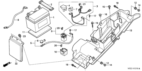  Batterie (cbr600rr3/ 4)