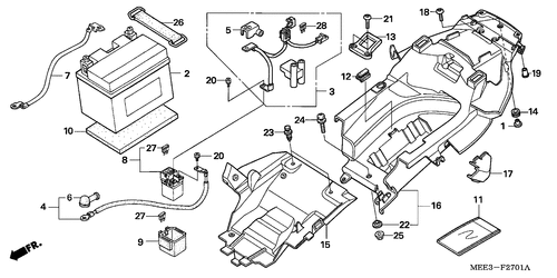  Batterie (cbr600rr5/ 6)