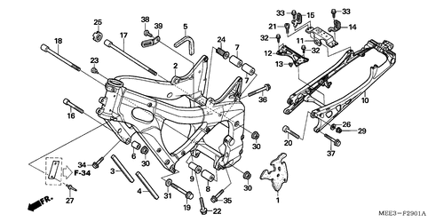  Frame Body (cbr600rr5/ 6)