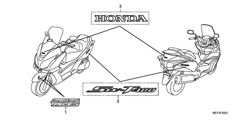  Embleme/ Marque (fjs400d9/ Fjs400a)