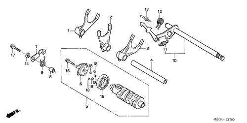  Gearshift Drum