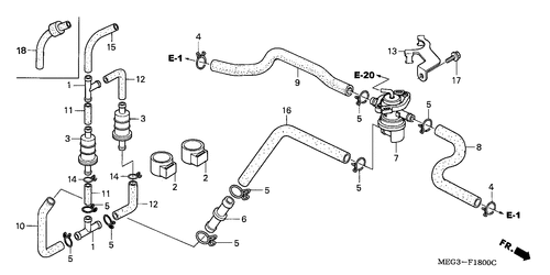  Commande Injection D'air Soupape