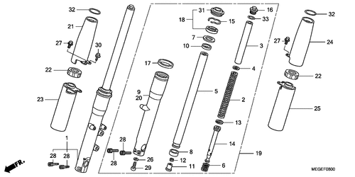  Gabel, Vorne