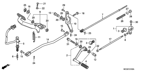  Pedal (e/ Ed/ Ek/ F/ U/ 2u)