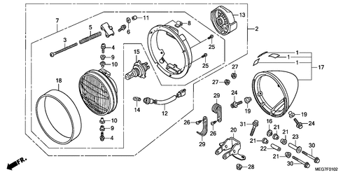  Scheinwerfer (vt750cs)