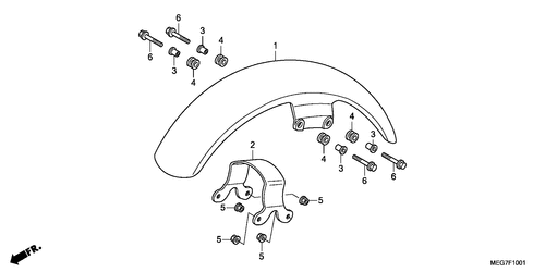  Parafango Anteriore (vt750c2s)
