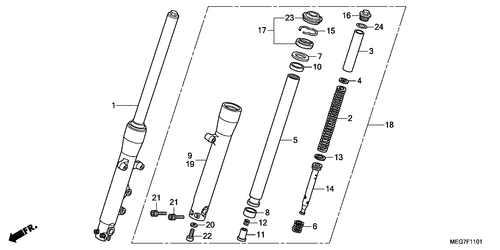  Forcella Anteriore (vt750c2s)