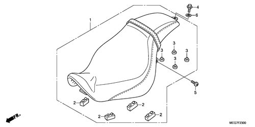  Sitz (vt750c2b/ Vt750c2s)