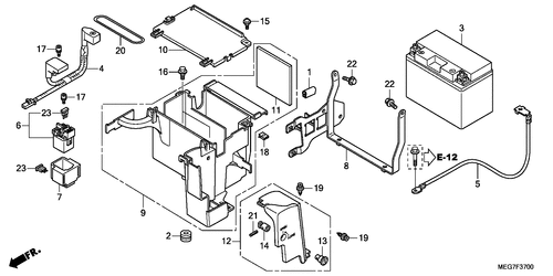 Batterie (vt750c2b)