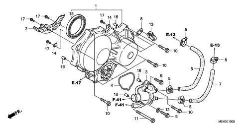  Panneau Carter-moteur G./ Pompe A Eau