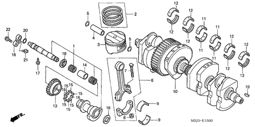  Vilebrequin/ Piston