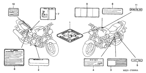  Etiqueta De Precaucion (cb1300/ A/ F/ F1)