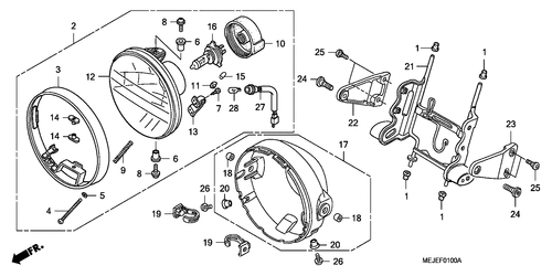  Headlight (cb1300/ A)