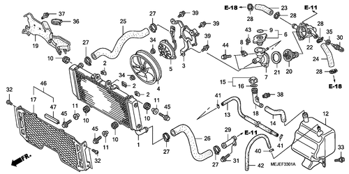  Kuehler (cb1300a/ Sa)