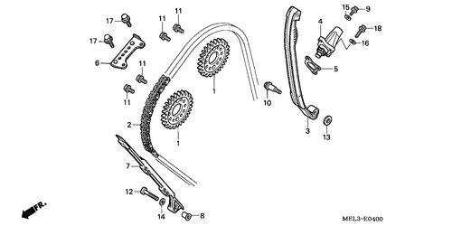  Nockenwellenkette/ Spannvorrichtung